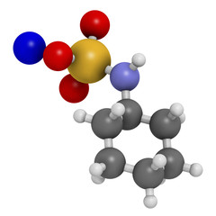 Theobromine (xantheose) chocolate alkaloid molecule.