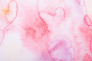 Abstract colorful hand draw watercolor aquarelle background.