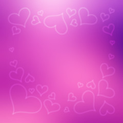 Blurred Valentine’s Day Hearts Background 8