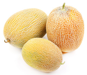 Melons isolated on white