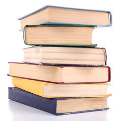 Books isolated on white