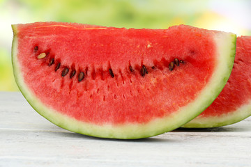 Fresh slice of watermelon, close up