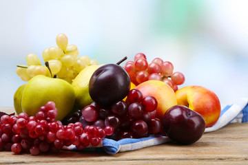 Naklejka na ściany i meble Assortment of juicy fruits