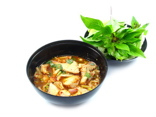 thai spicy minced meat gill salad