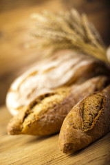 Composition with loafs of bread