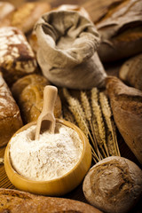 Composition with loafs of bread