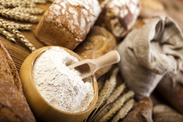 Baked traditional bread 