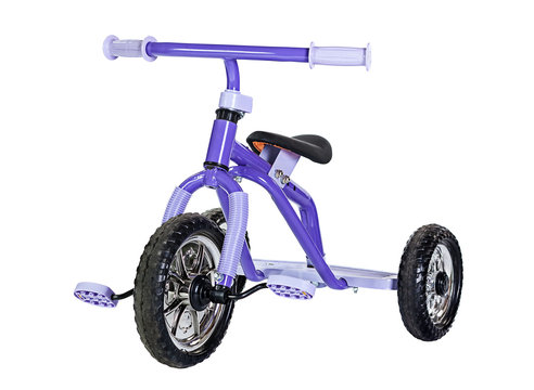 Kids Bike On White