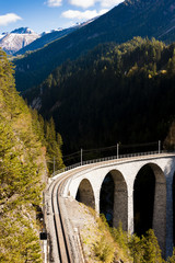 Landwasserviadukt, canton Graubunden, Switzerland