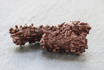 Truffle candy coated chocolate
