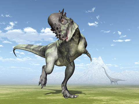 Dinosaur Pachycephalosaurus