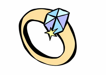 doodle diamond wedding ring