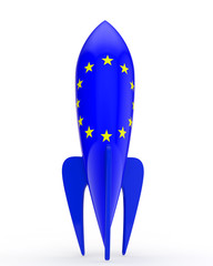 abstract European rocket