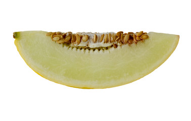 Melon on white background