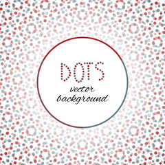 Red and blue dots - vector background