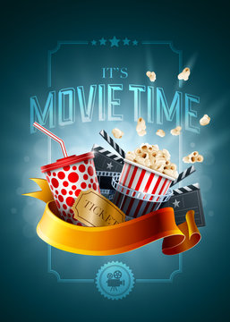 Movie concept poster design template