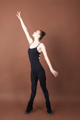 Obraz premium Girl doing gymnastics sport element