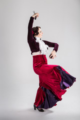 female spanish flamenco dancer