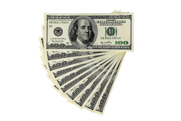 Money - USD -  One Thousand Dollars - isolated object