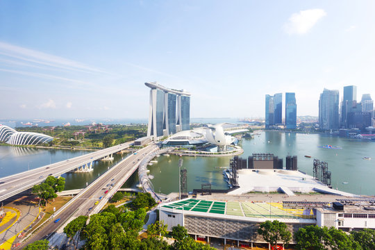 Cityscape Of Singapore In The Daytime