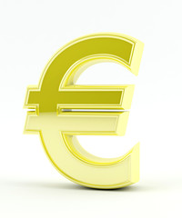Obraz premium Euro sign in Gold