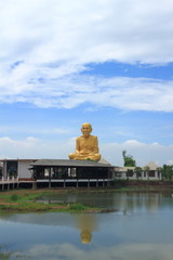 Monk statue at Buddha Utthayarn Maharach Project, Ayutthaya
