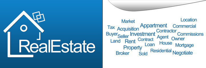 Real Estate Blue Horizontal