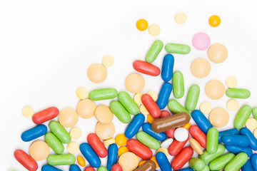 Pile of color pills