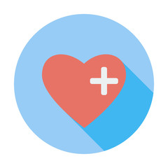 Heart flat icon