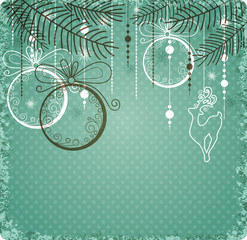 Green Christmas background