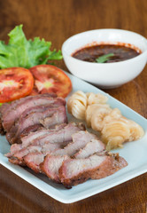 Grilled pork neck