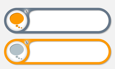 Obraz premium vector buttons with screw and speech bubble