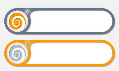 Obraz premium vector buttons with screw and spiral