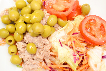 salad on a plate