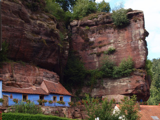 Frankreich - Felsenhäuser von Graufthal