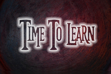 Time To Learn Concept
