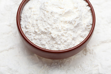 Flour in bowl