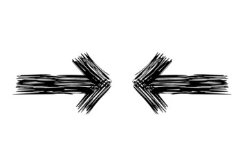 Pfeile gegeneinander...