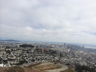 Fototapeta premium San Francisco view from Twin Peaks