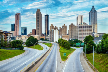 Fototapeta na wymiar Atlanta downtown skyline