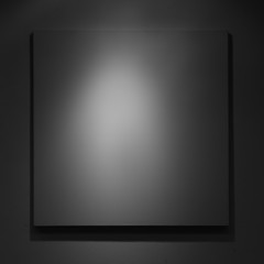 blank frame with spotlight