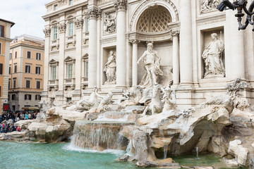 Obraz na płótnie Canvas Trevi Fountain (Fontana di Trevi) in Rome. Italy