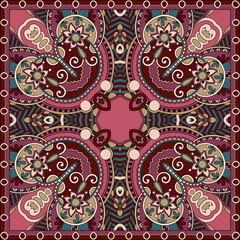 Badezimmer Foto Rückwand Traditional ornamental floral paisley bandanna © Kara-Kotsya