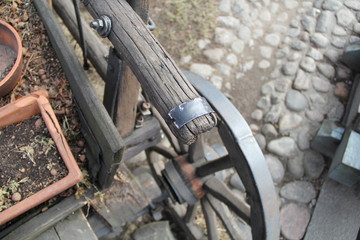 old wooden cart