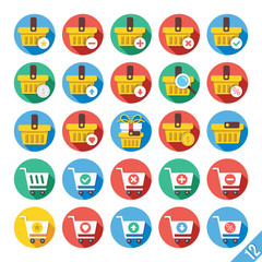 Modern Vector Flat Icons Set 12