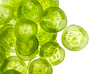 Cucumber slices