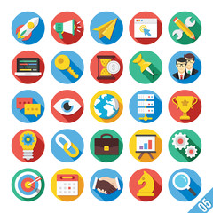 Modern Vector Flat Icons Set 5