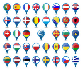 National flags of Europe