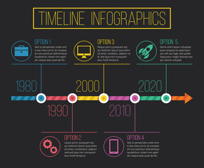 Vector Timeline Infographics 01