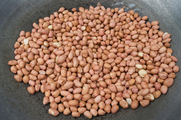 Extreme close-up image of peanuts, background image